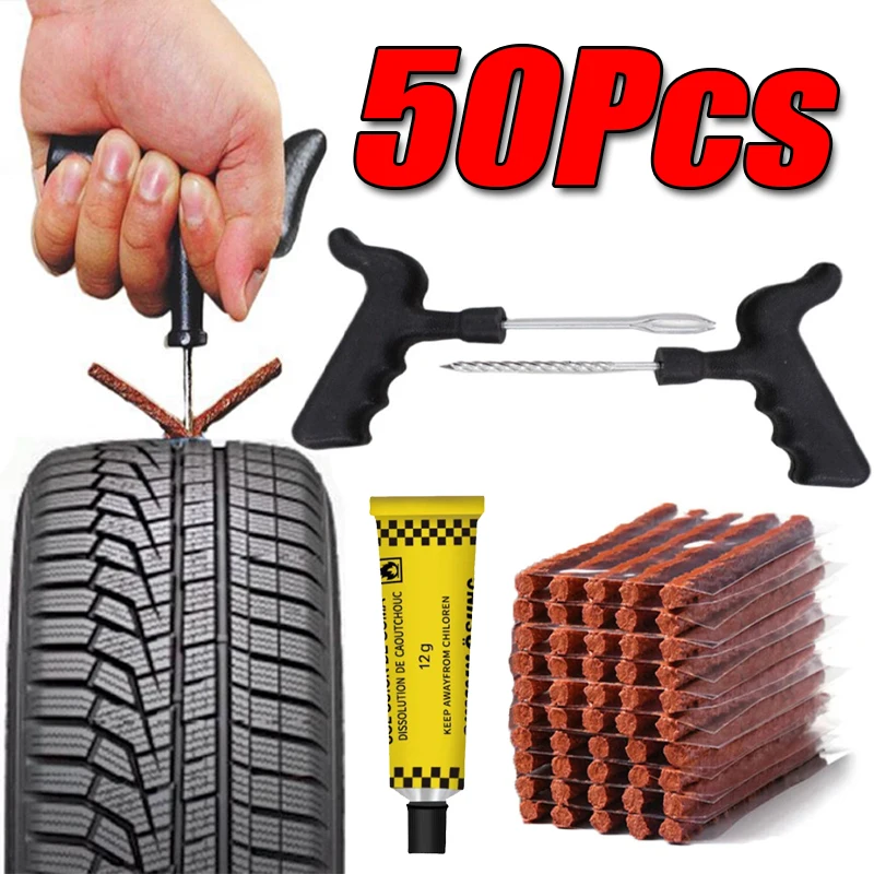 Car Emergency Tool Kit - Roadside Emergency Tubeless Tire Puncture Repair