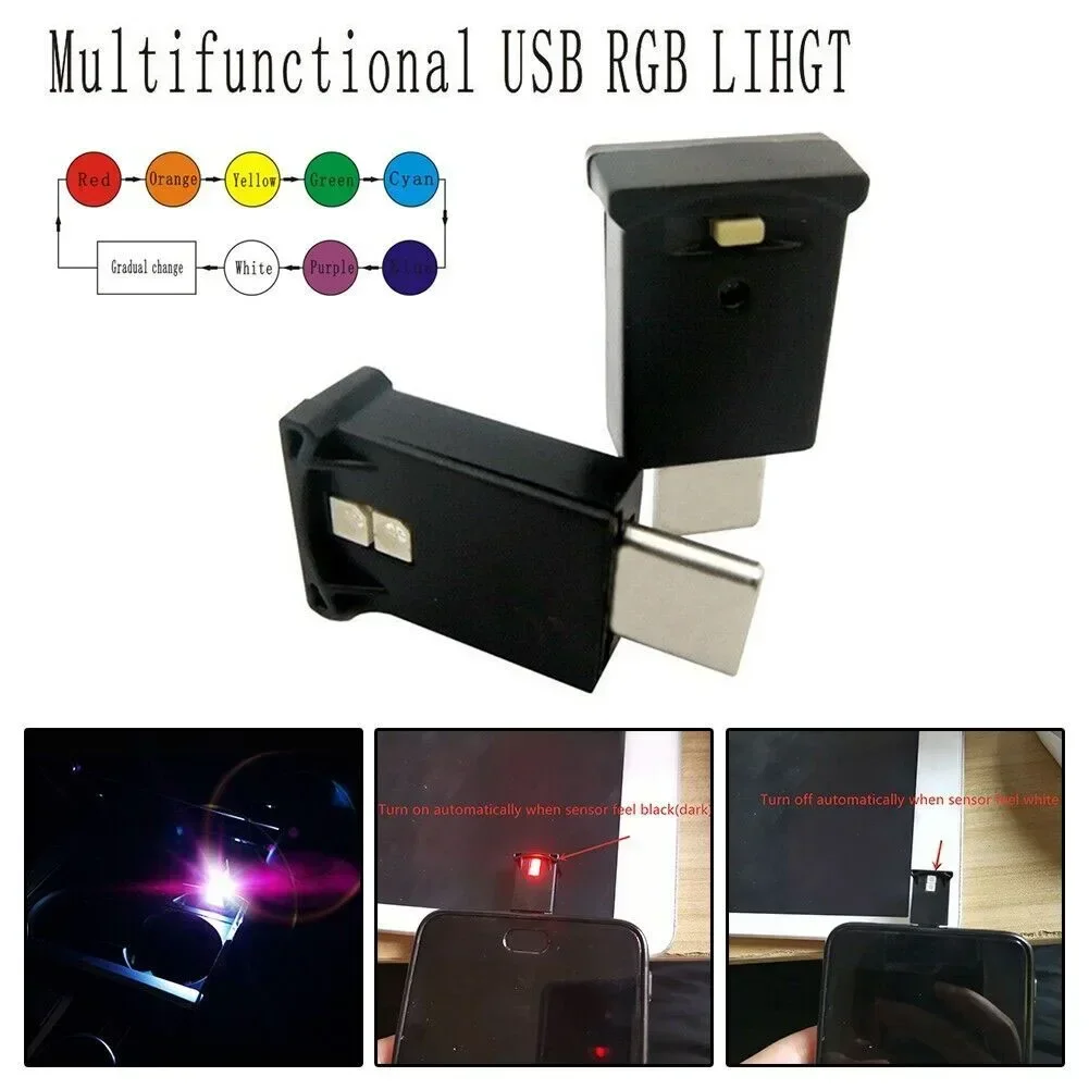 Led Interior Ambient Light - Mini USB-C Type-C LED Night Lights