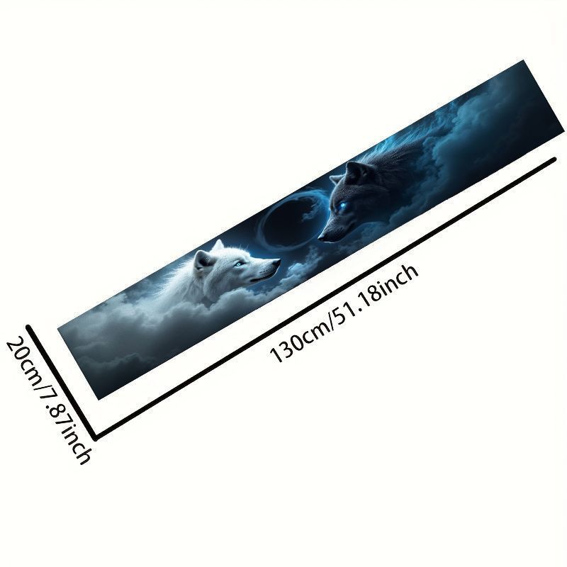 1PC Dual Wolf-themed Car Front - огляд і ціна Car Accessories Banner