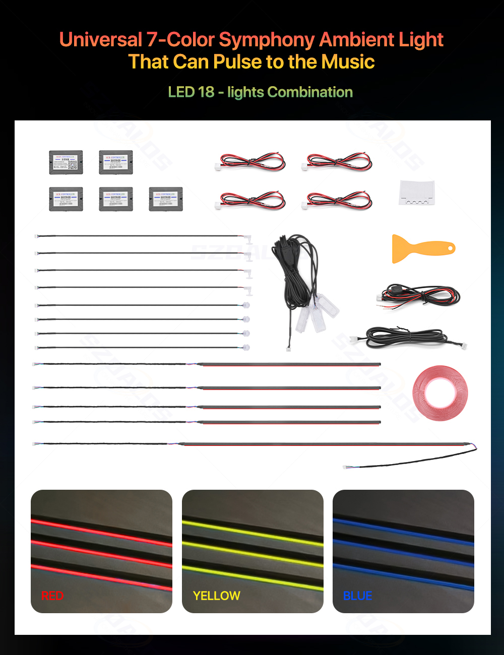 Hot Selling Car Ambient Light  - огляд і ціна Led Interior Ambient Light