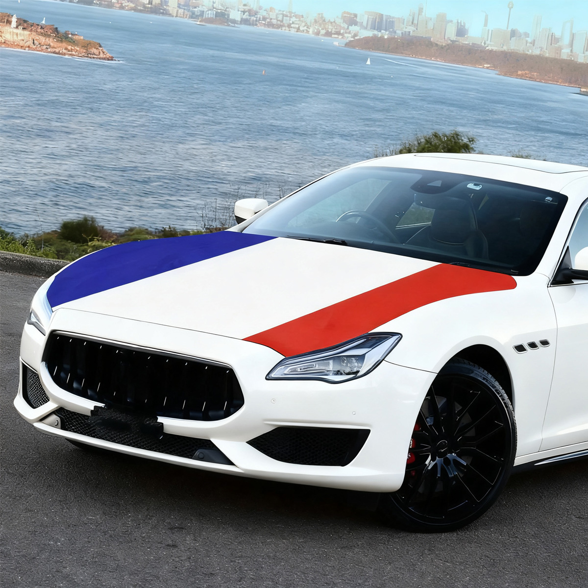 France Hood Flag Cover 155 Cm  - огляд і ціна Car Accessories Banner