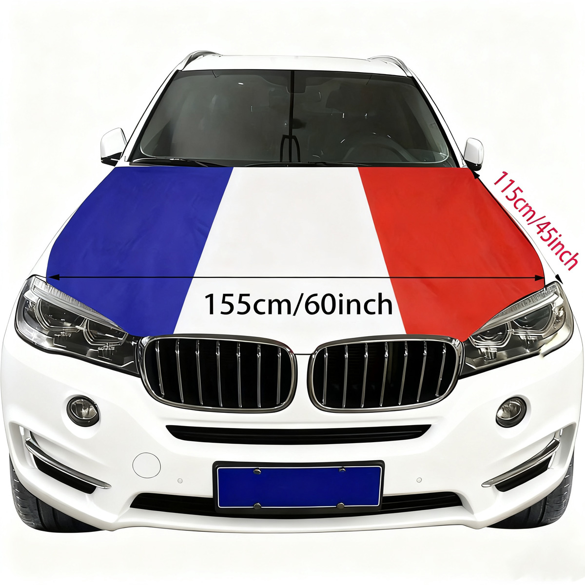 France Hood Flag Cover 155 Cm  - огляд і ціна Car Accessories Banner