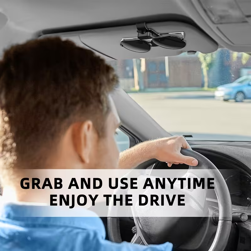 Sun Visor Sunglasses Holder fo - огляд і ціна Car Accessories Interior