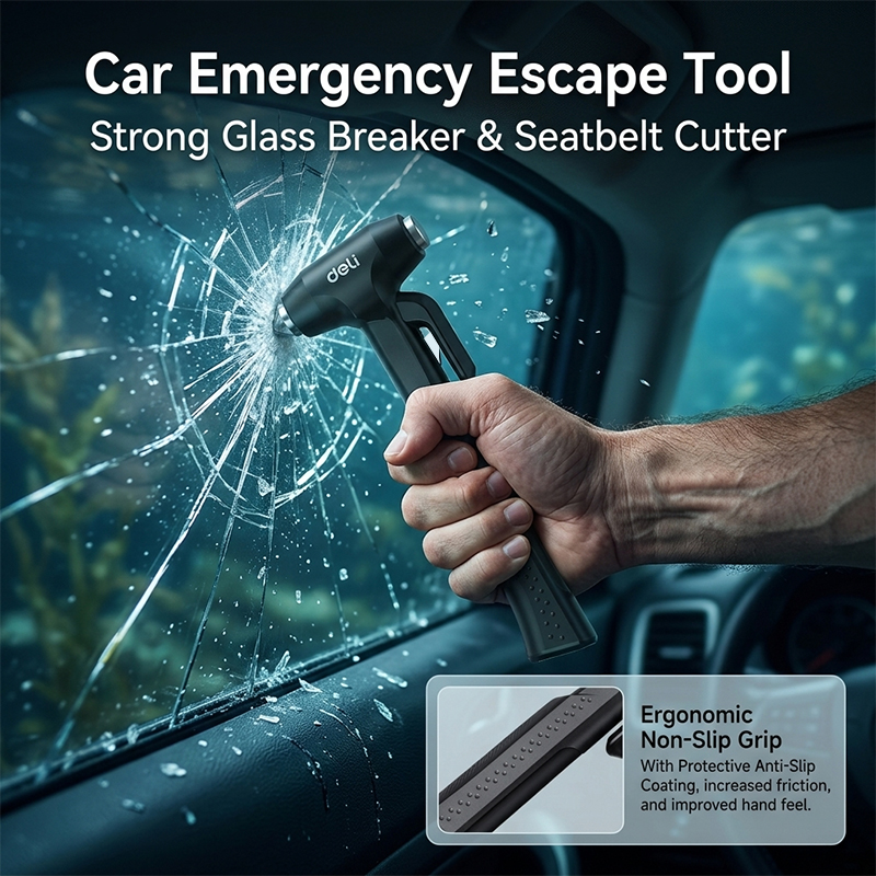 DELI Portable Car Safety Hamme - огляд і ціна Car Emergency Tool Kit