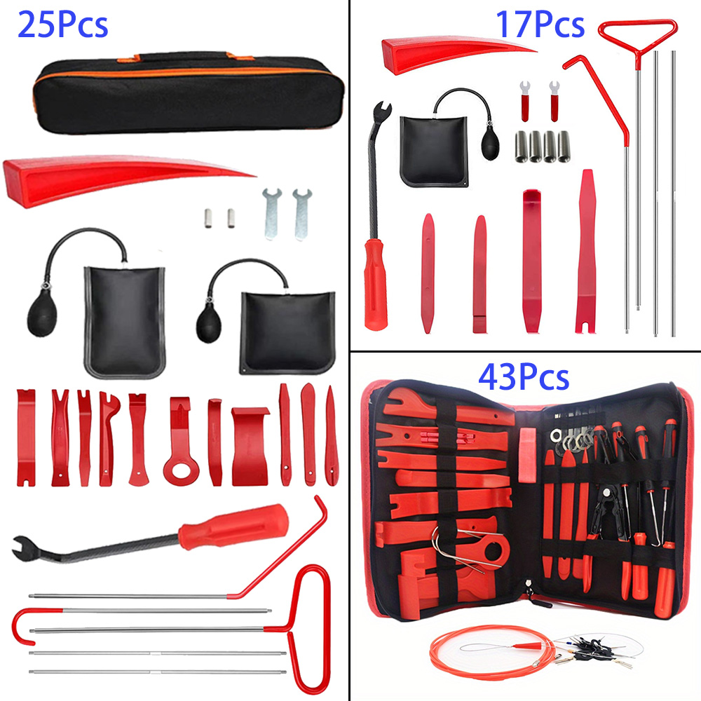 43/25/17Pcs Car Air Wedge Pump - огляд і ціна Car Emergency Tool Kit