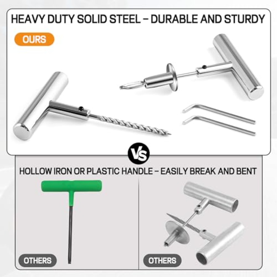 Solid Stainl Steel Tire Repair - огляд і ціна Car Emergency Tool Kit