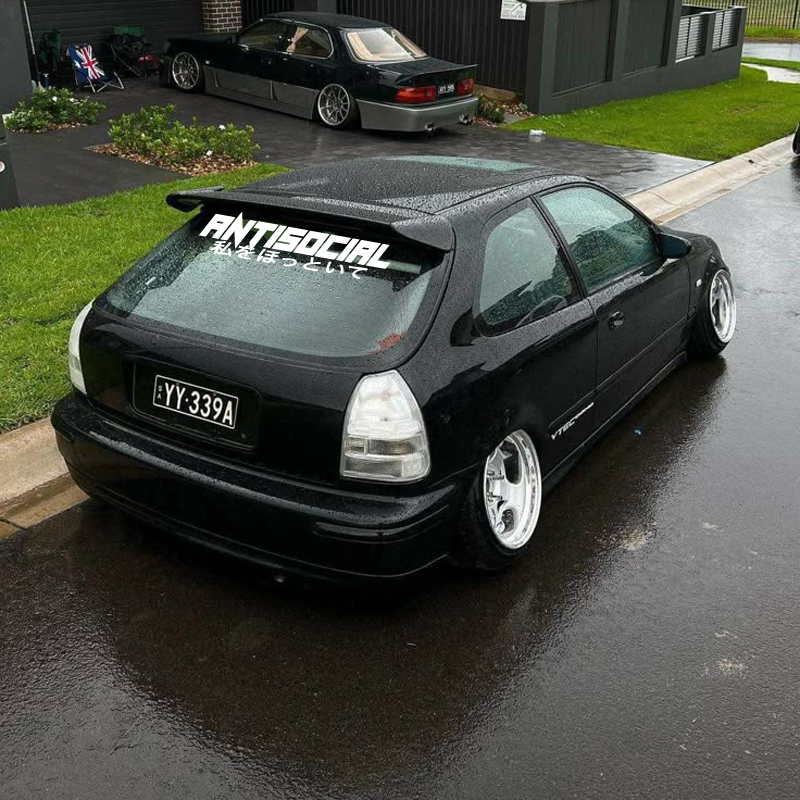 JDM Style 'ANTISOCIRL' Vinyls  - огляд і ціна Car Accessories Banner