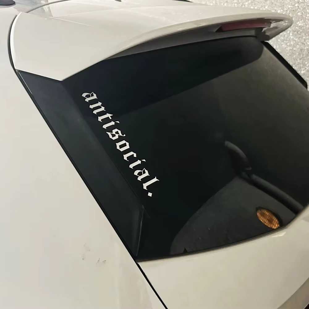 1pc Antisocial Car Sticker Win - огляд і ціна Car Accessories Banner